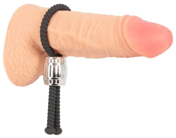 Rebel Heavy Rope Cock Strap Black